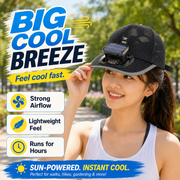 New Wearable Solar Clip Fan, 3-Speed Adjustable