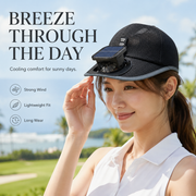 New Wearable Solar Clip Fan, 3-Speed Adjustable