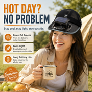 New Wearable Solar Clip Fan, 3-Speed Adjustable