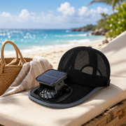 Wearable Solar Clip Fan, 3-Speed Adjustable
